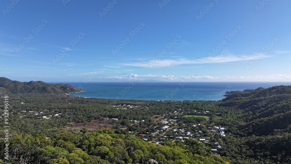 Fototapeta premium Aerial photo of Magnetic Island Queensland Australia