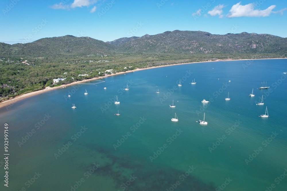 Obraz premium Aerial photo of Magnetic Island Queensland Australia