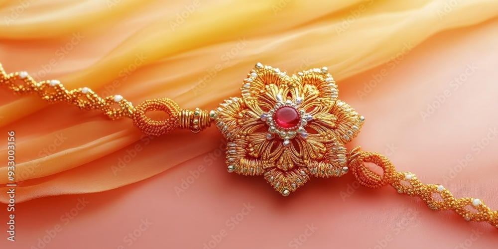 Elegant Raksha Bandhan Illustration: Abstract Rakhi Design for 2025 ...