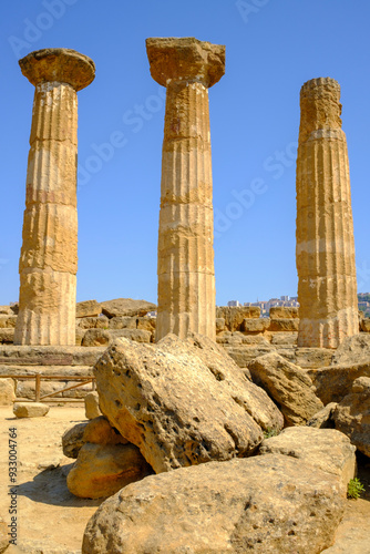 Valle de los Templos, conjunto arqueológico situado cerca de Agrigento, en el sur de Sicilia.