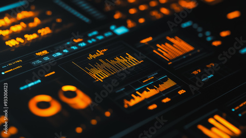 charts and graphs with statistics to analyze business potential and forecast future development of companies growth.