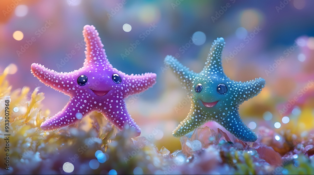Cute Starfish Friends. Cute Starfish Friends.