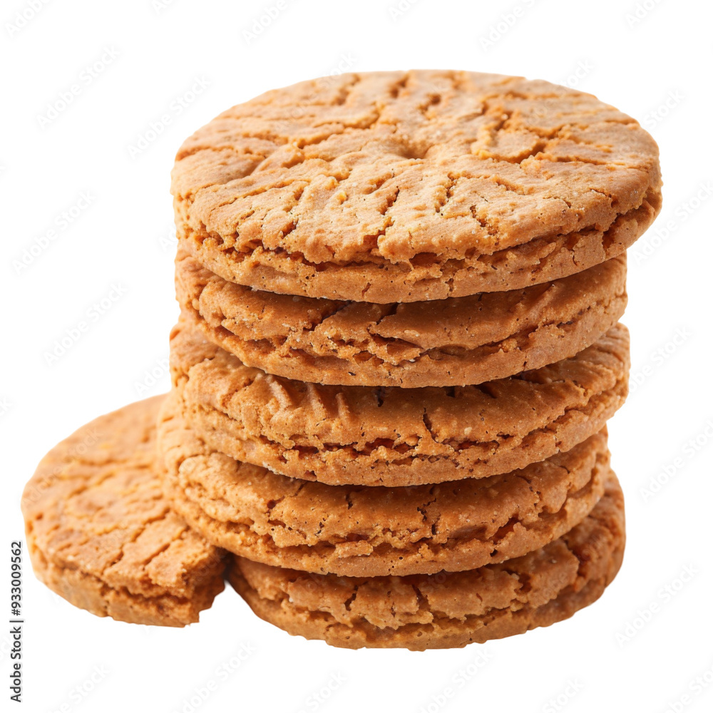 Biscuit Ginger snap isolate on white or transparent background Biscuit Ginger snap isolate on white or transparent background