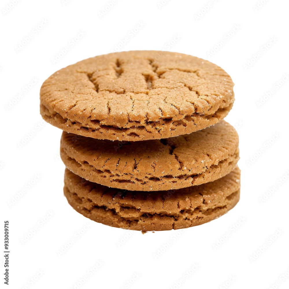 Biscuit Ginger snap isolate on white or transparent background Biscuit Ginger snap isolate on white or transparent background