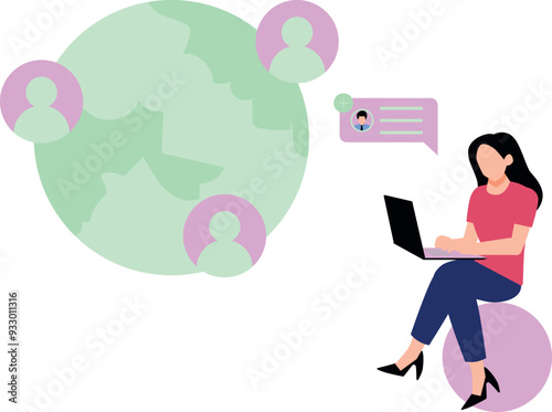 The girl has global connections.