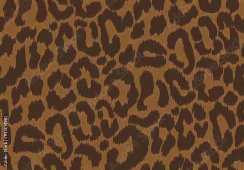 Leopard skin print illustration vector seamless pattern wallpaper, Animal print wildlife art print