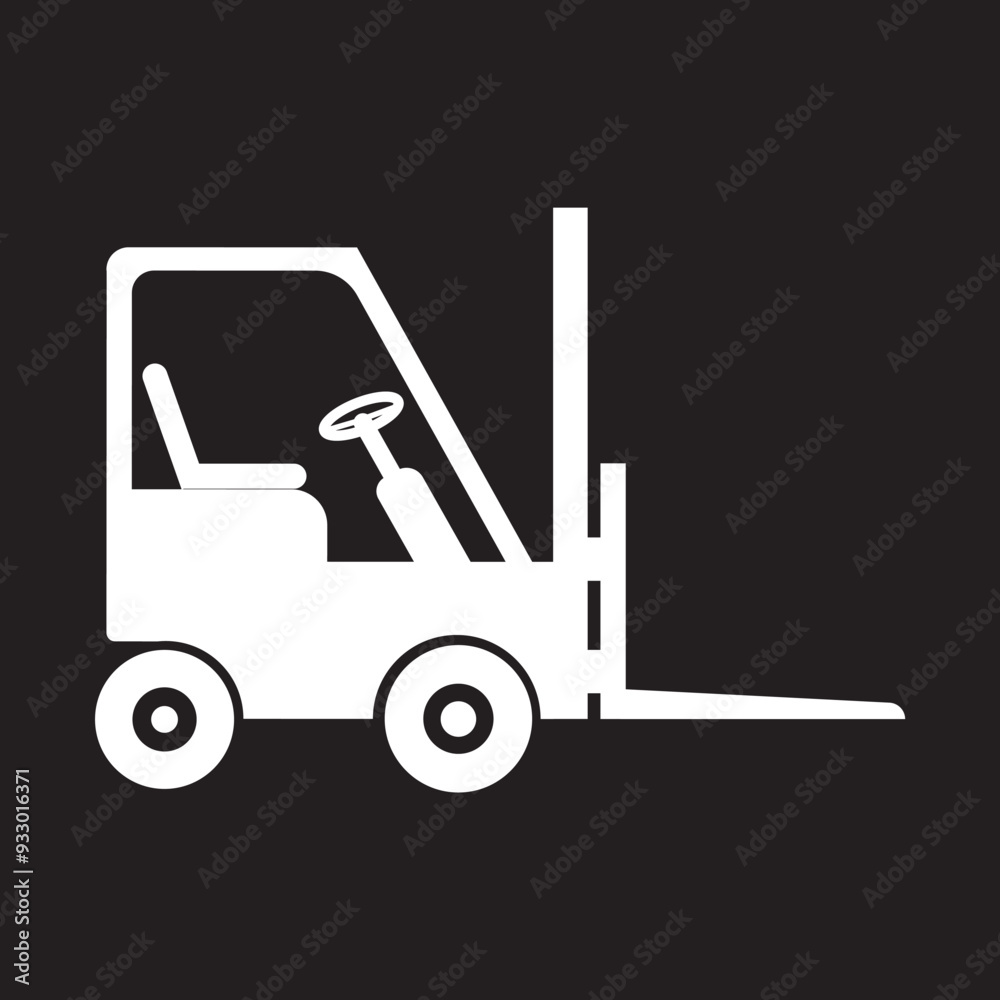 forklift design icon forklift design icon