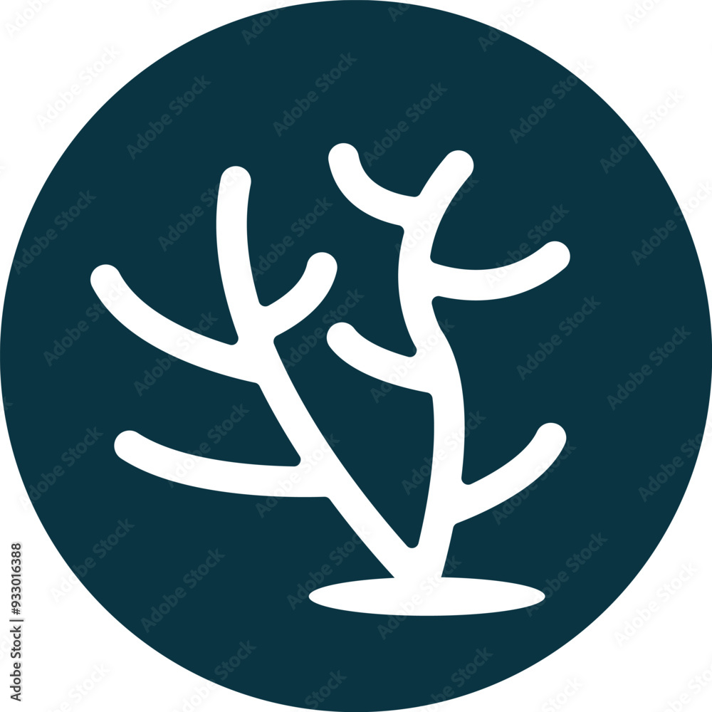 coral reef design icon coral reef design icon