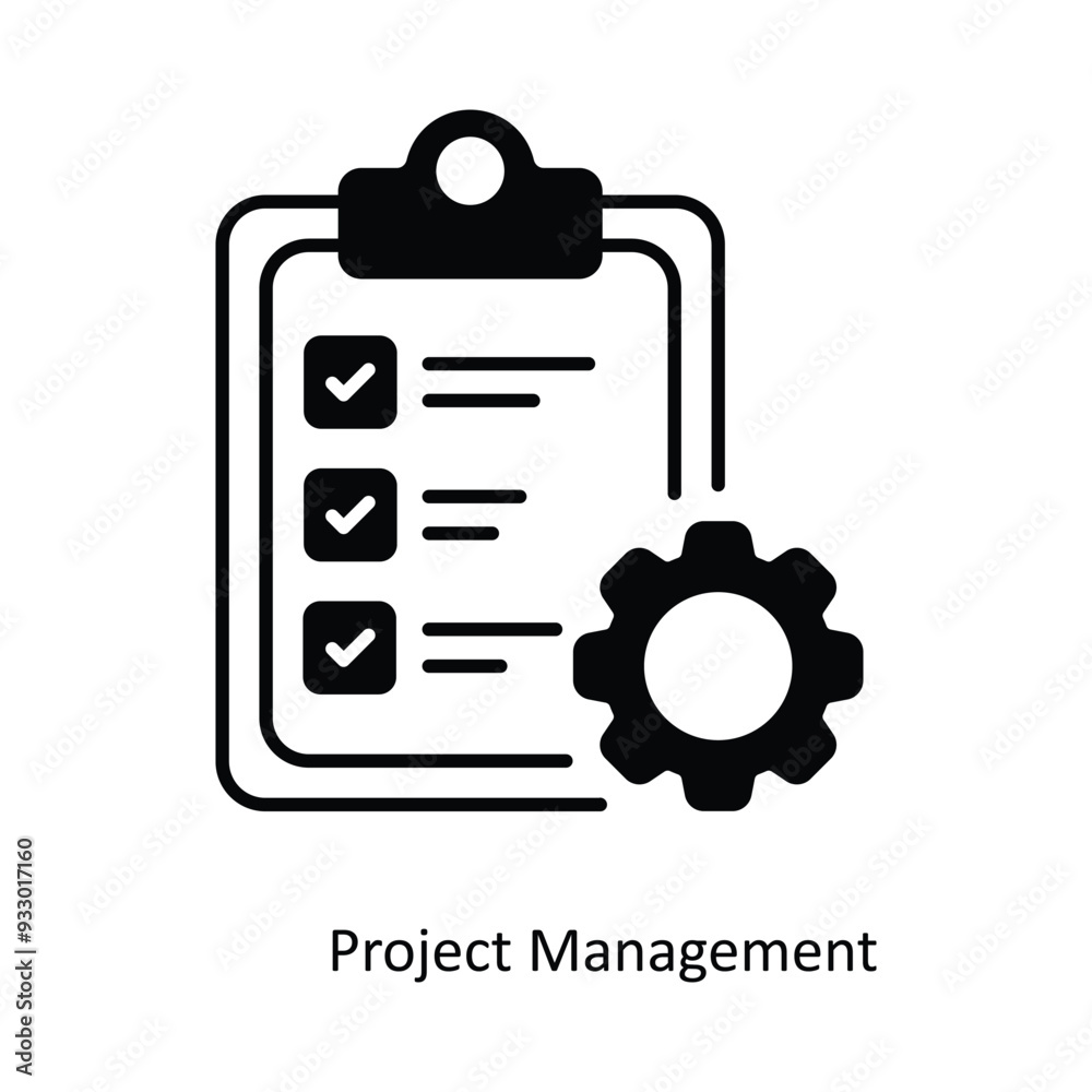 Project Management vector filled outline Icon Design illustration. Smart Home and Technology Symbol on White background EPS 10 File Project Management vector filled outline Icon Design illustration. Smart Home and Technology Symbol on White background EPS 10 File