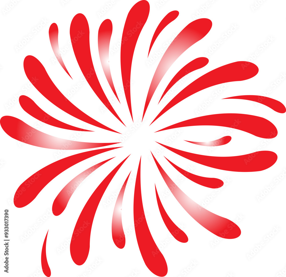 Red fireworks burst Red fireworks burst