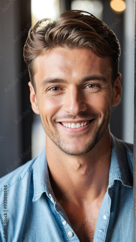 A Handsome man with smile A Handsome man with smile