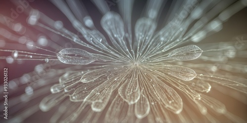 A microscopic view of a diatom with radial symmetry. photo
