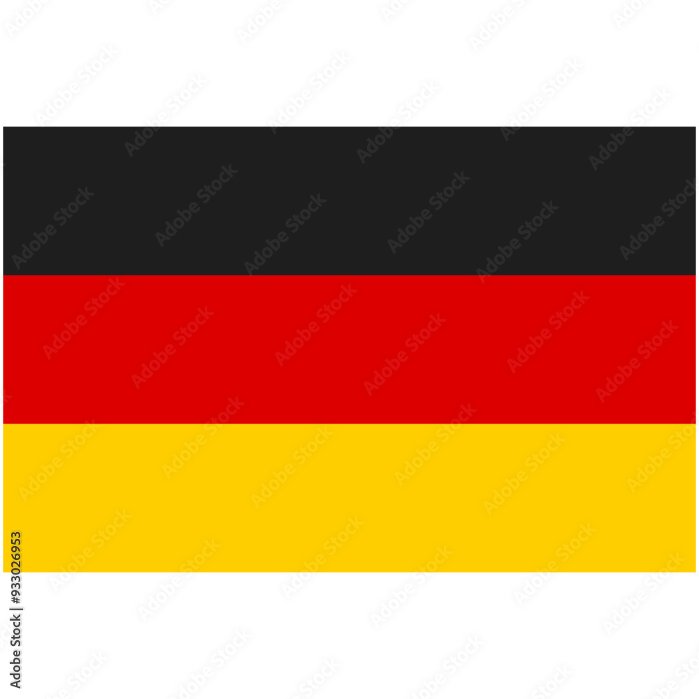 National Germany Flag. Vector Icon