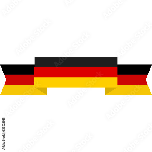 National Germany Flag. Vector Icon