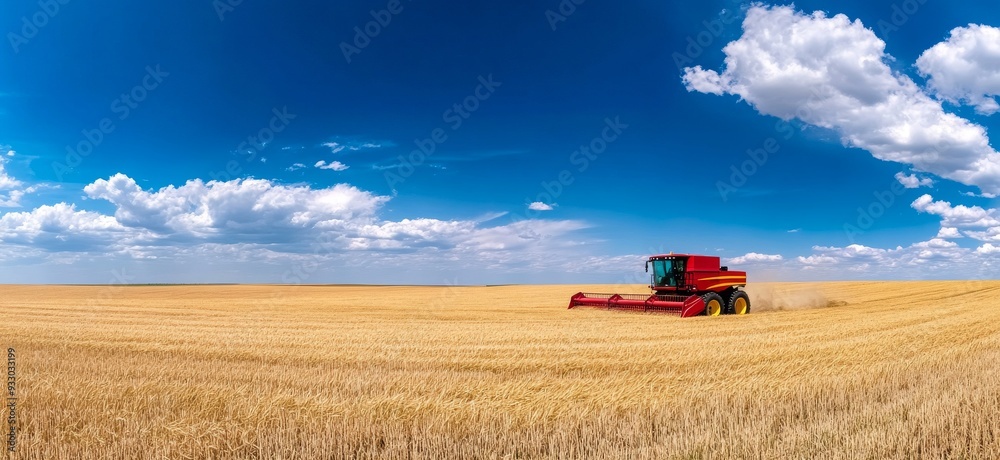 Harvest season, a beautiful wheat field with a golden color Harvest season, a beautiful wheat field with a golden color