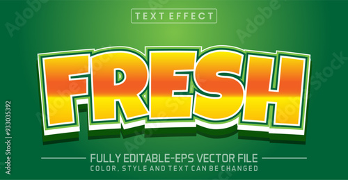 Fresh  font Text effect editable