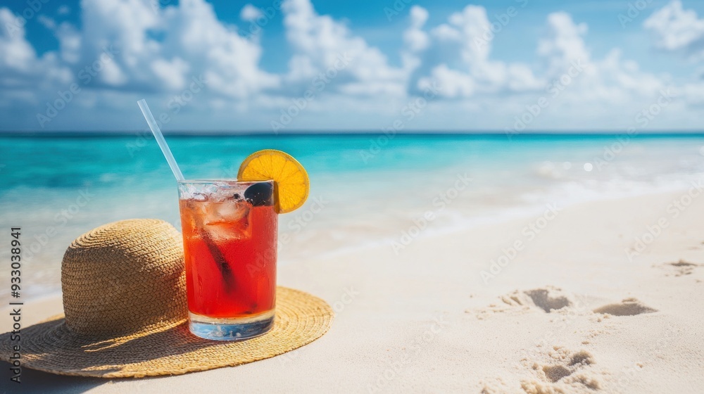 Tropical Cocktail on the Beach Tropical Cocktail on the Beach