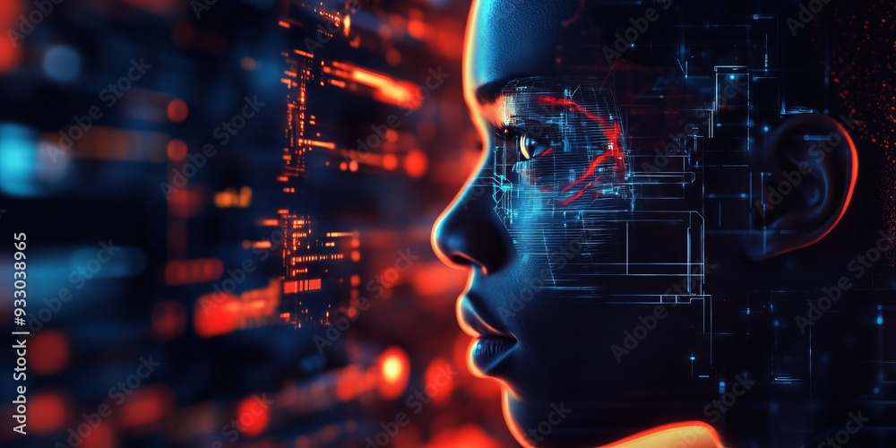IT Specialist with AI Cybersecurity Threat, Black American, AI Tech, Cybersecurity, AI IT Specialist with AI Cybersecurity Threat, Black American, AI Tech, Cybersecurity, AI