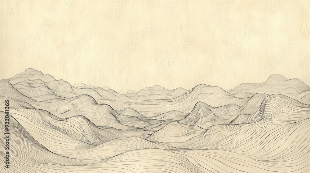 Obraz premium Biblical Illustration of Psalms 29: Vast Desert Landscape Trembling as the Lord’s Voice Echoes Across It, Perfect for Faith-Based and Inspirational Use.