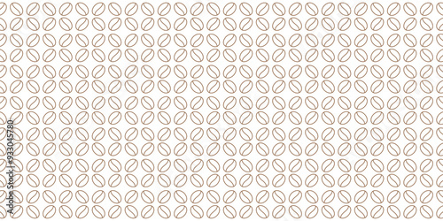 Coffee beans seamless vector background.Coffee patern background