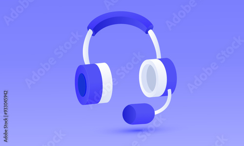 3d icon earphone special new idea vector design