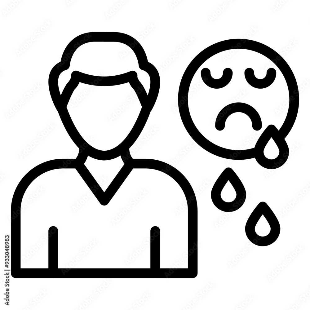 Crying Icon Style Crying Icon Style
