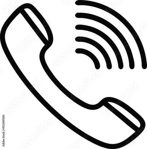 phone icon with a phone receiver 
