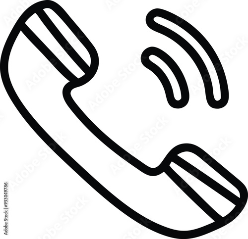 phone icon on white 