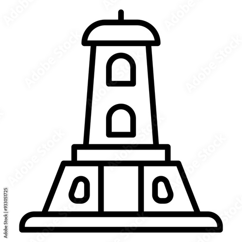 Newzealand Monument Icon Style