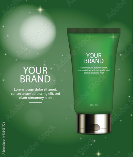Design cosmetics advertising product Template