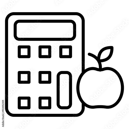 Calorie Calculator Icon Style