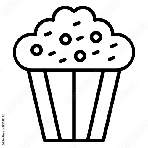 Coffee Muffin Icon Style