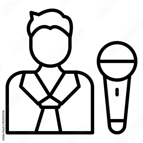 Host Male Icon Style