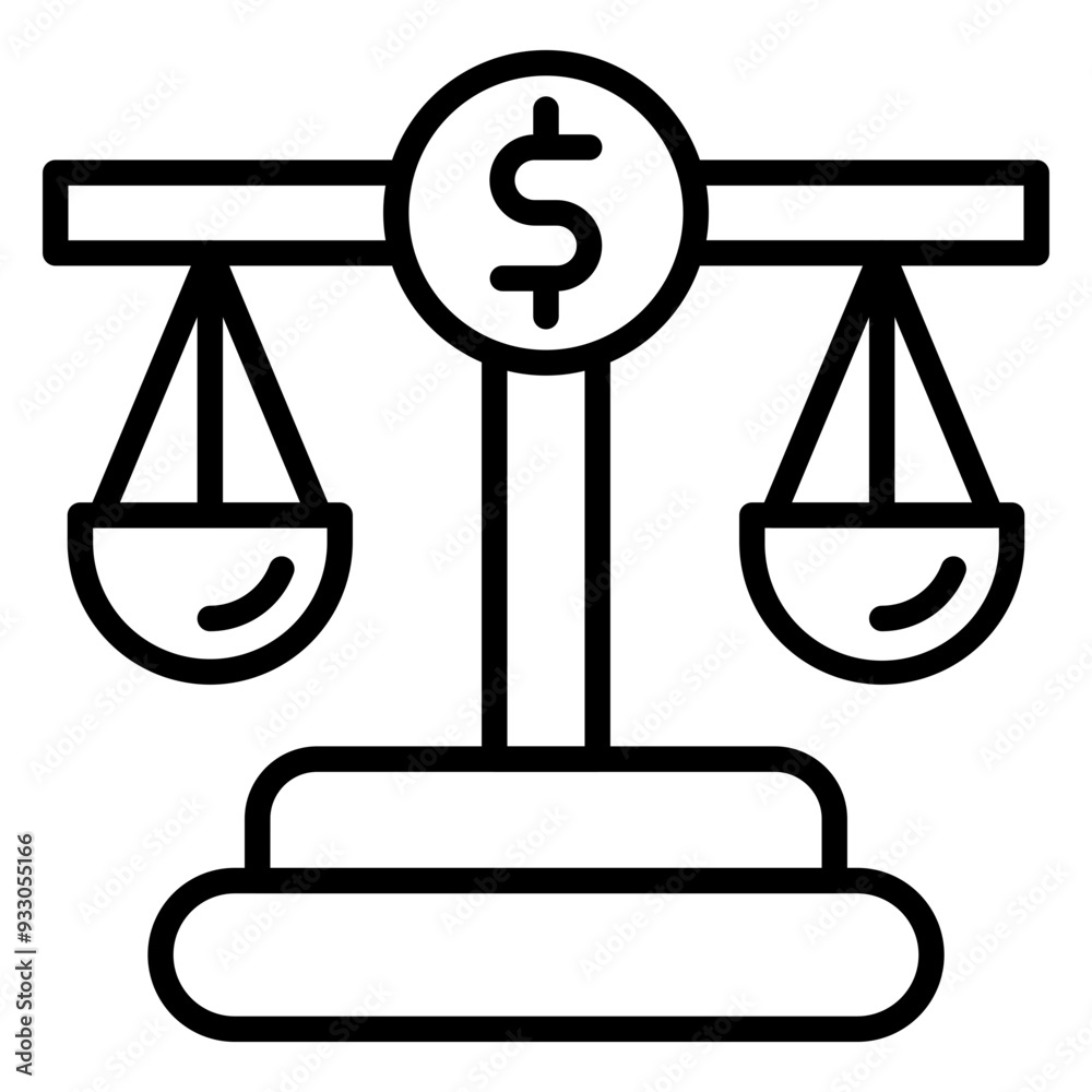 Finance Law Icon Style Finance Law Icon Style