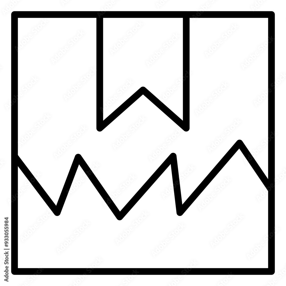 Damaged Package Icon Style Damaged Package Icon Style