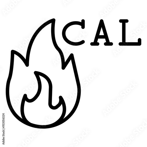 Burning Calories Icon Style
