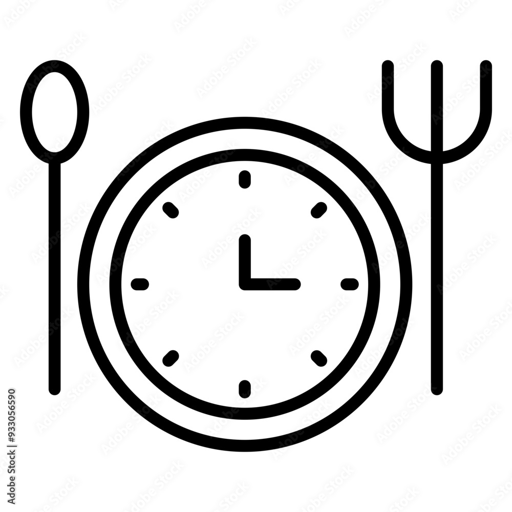 Intermittent Fasting Icon Style Intermittent Fasting Icon Style