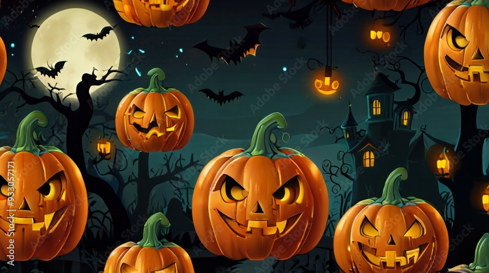halloween background with pumpkins halloween background with pumpkins