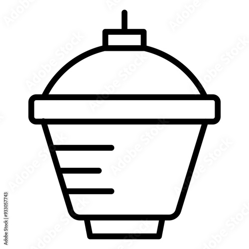 Crucible And Cover Icon Style