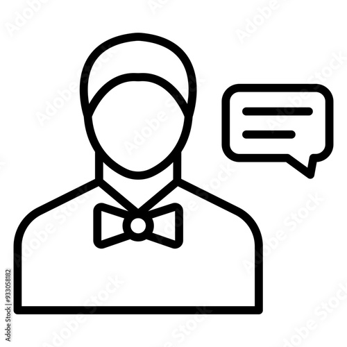 Consultant Male Icon Style