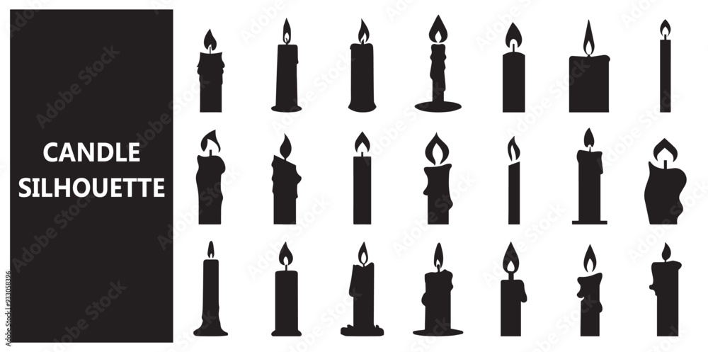 Candle silhouette Candle silhouette