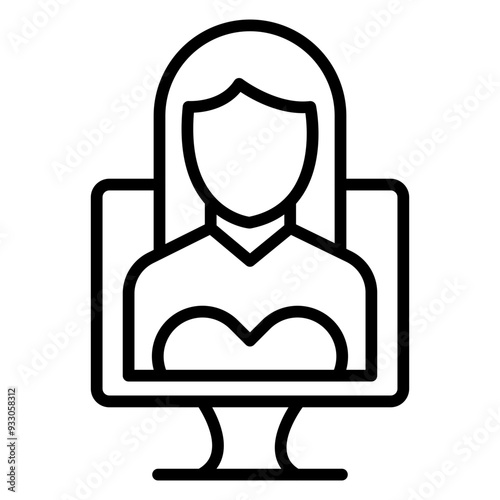 Influencer Female Icon Style