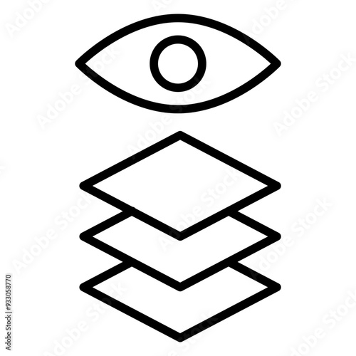 Depth Perception Icon Style