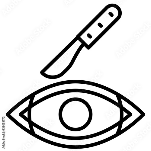Eye Surgery Icon Style