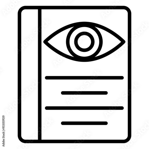 Optometric Guidelines Icon Style