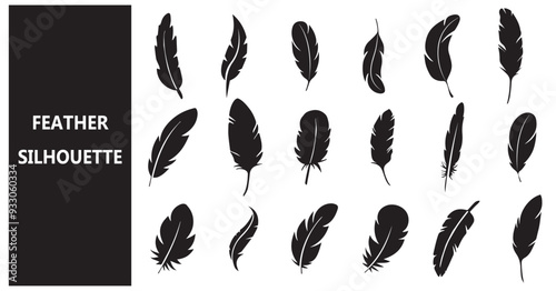 Feather silhoutte