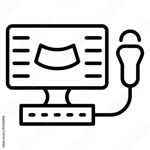 Ultrasonography Icon Style