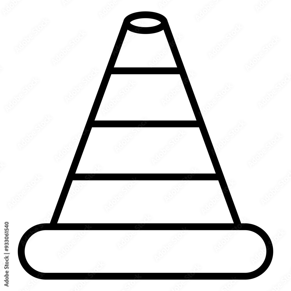 Traffic Cone Icon Style Traffic Cone Icon Style