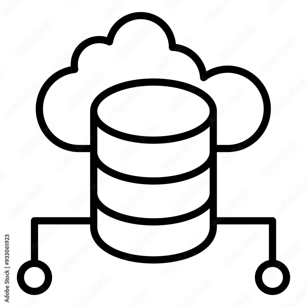 Cloud Storage Icon Style Cloud Storage Icon Style