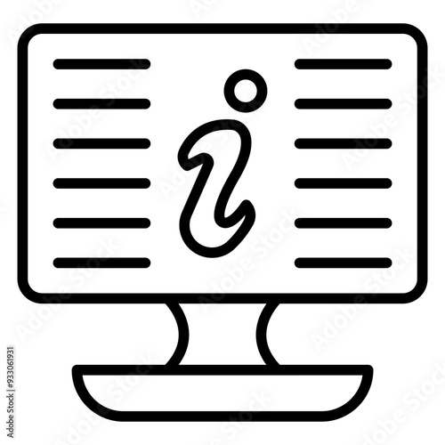 Digital Information Icon Style